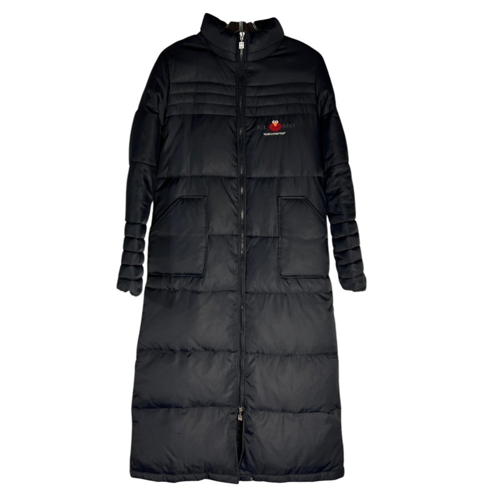Sesame Street Elmo Black Down Long Puffer Coat